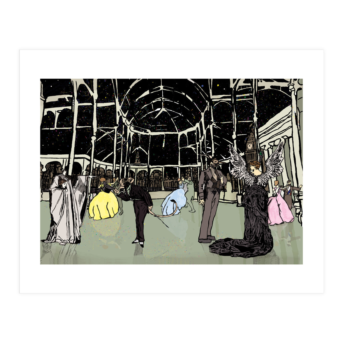 New Years Eve London 1884  (Print Only)