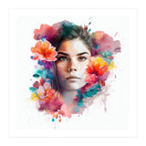 Watercolor Tropical Woman #13 (Print Only) thumbnail