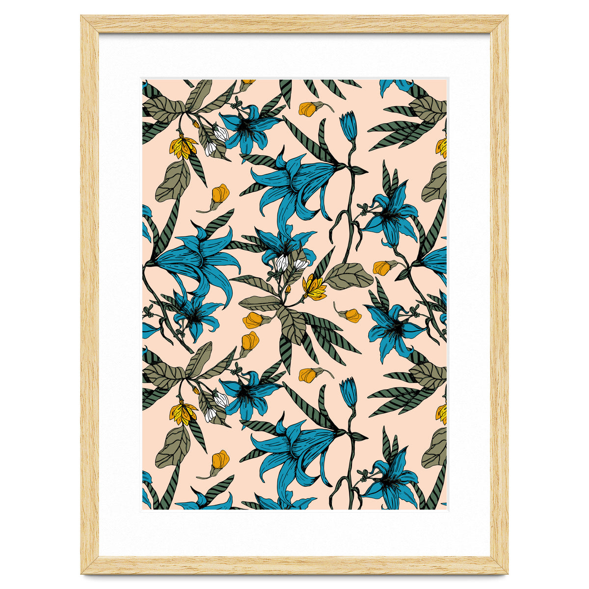 Blooming blossoms bluish I