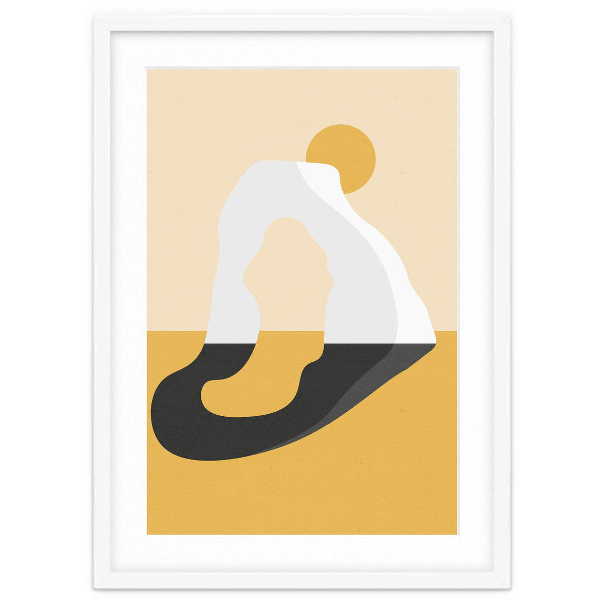 Abstract Arch - Golden Desert