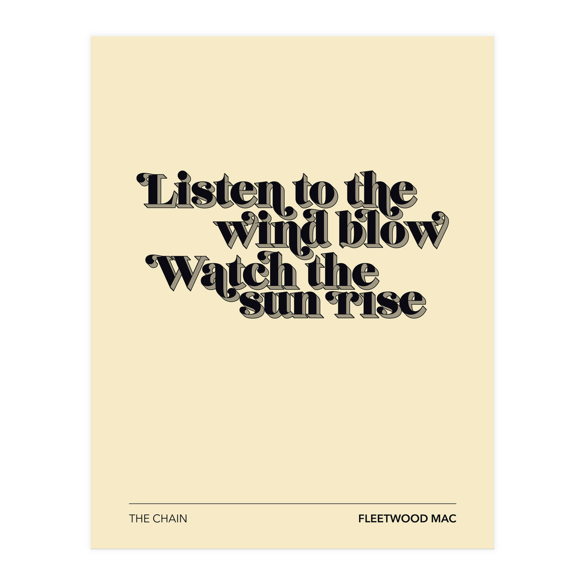 Fleetwood Mac - The Chain (Print Only)