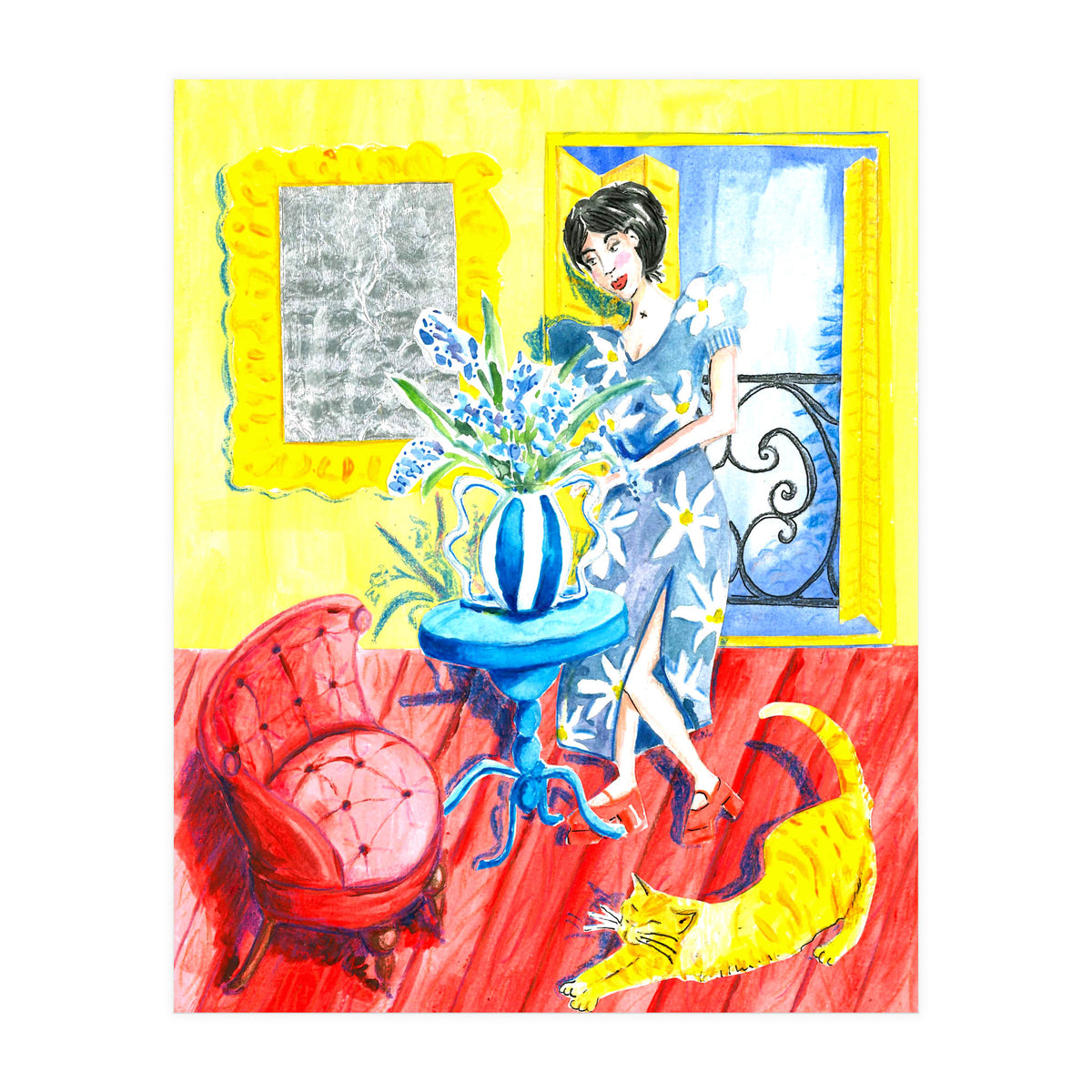 Fanny In The Living Room (Print Only)