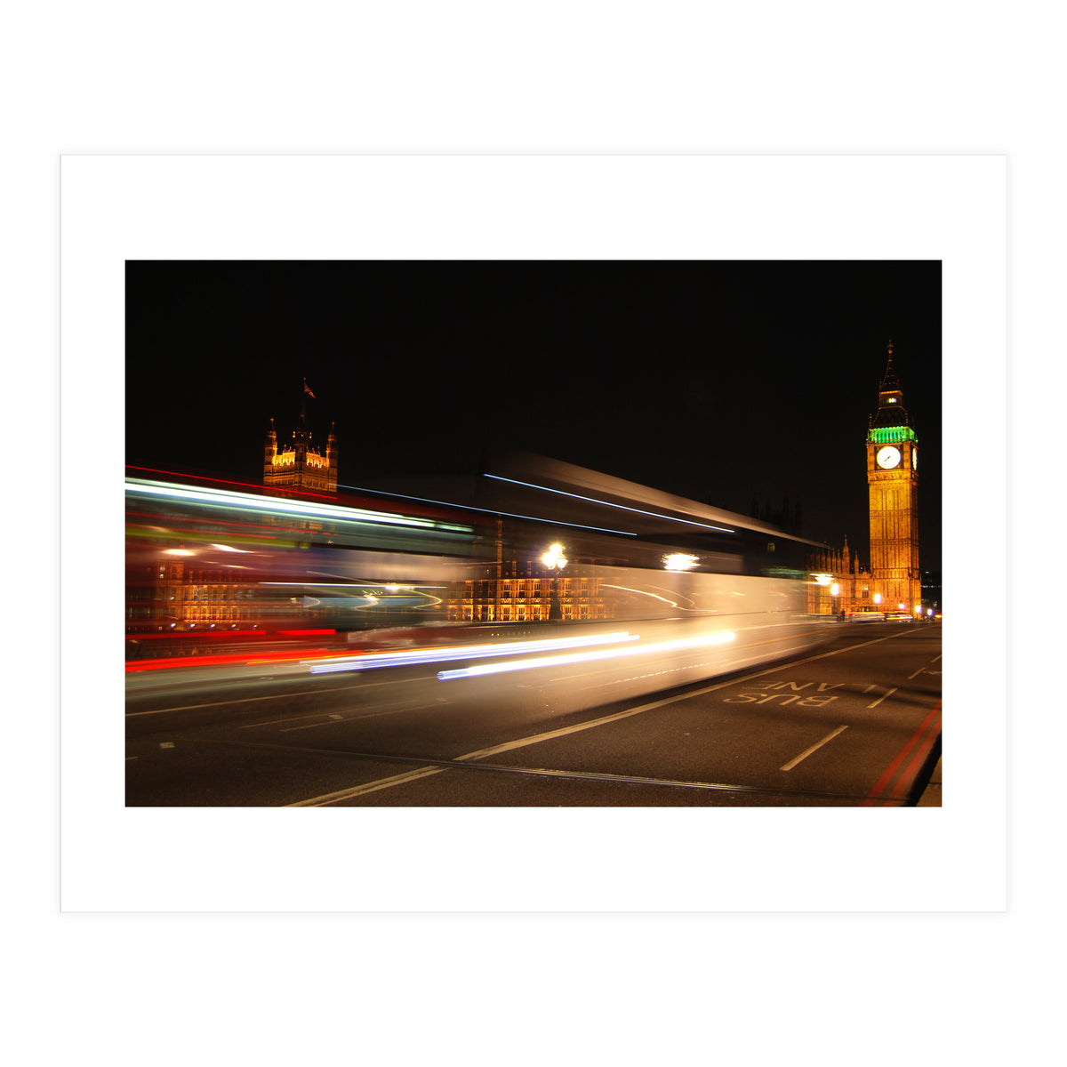 London Big Ben At Night (Print Only)