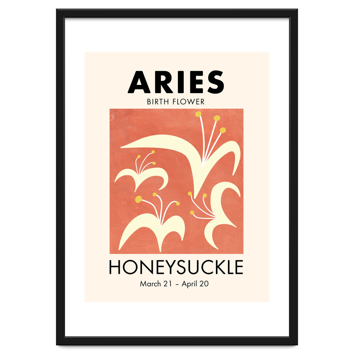 Aries Birth Flower Honeysuckle