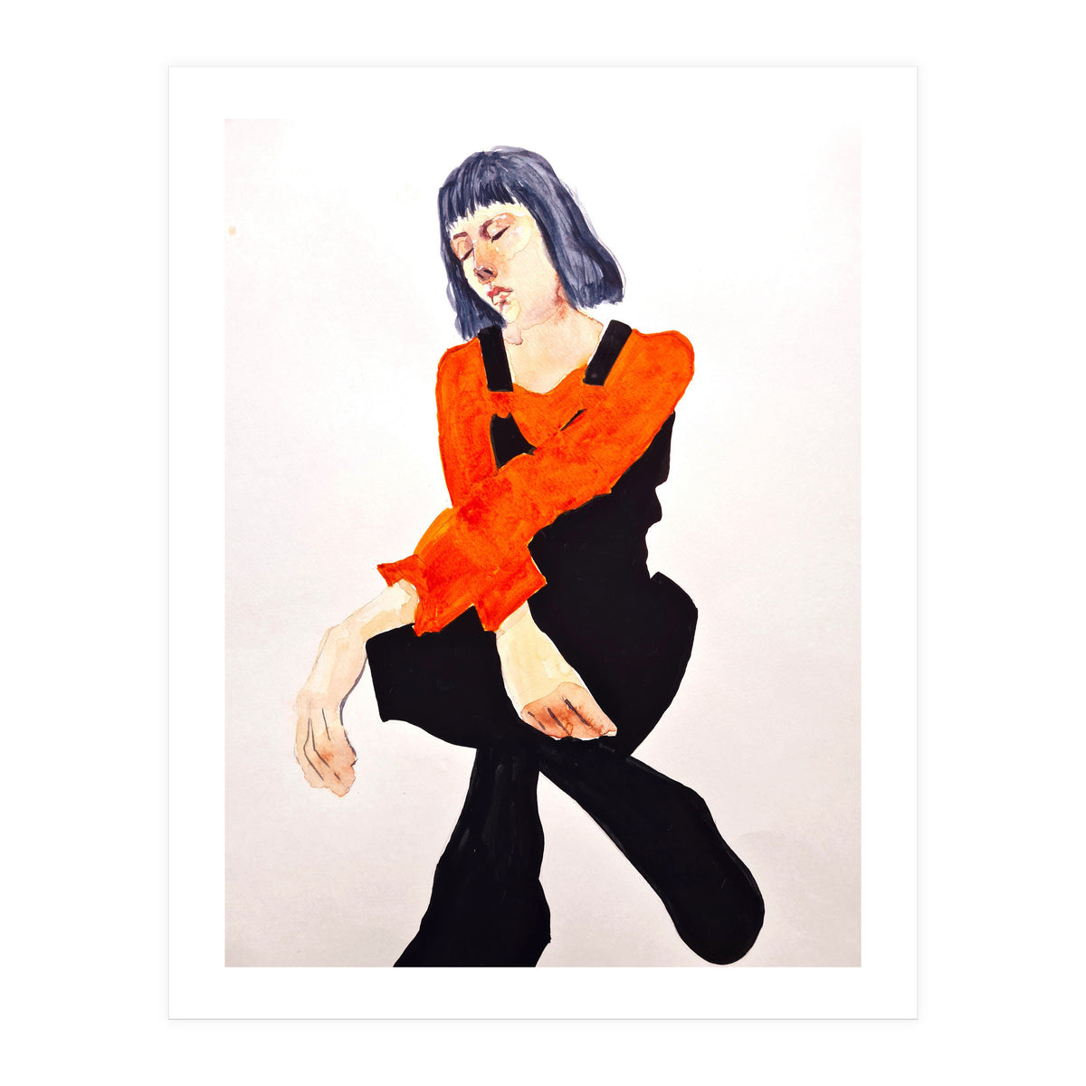 Untitled #60 - Woman in organge and black (Print Only)