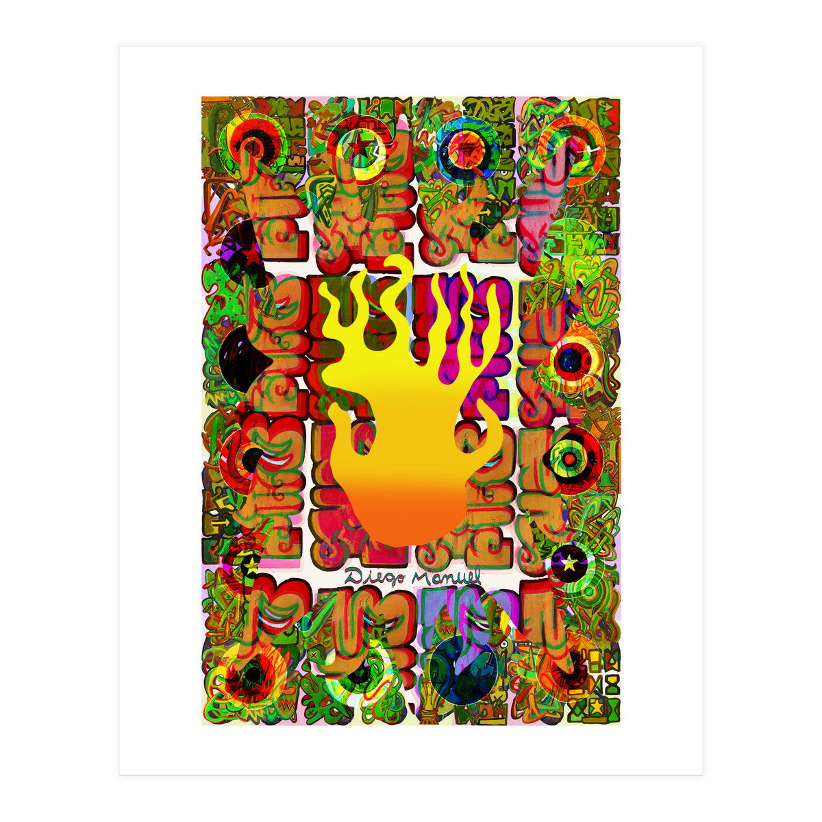 Fuego Y Graffiti 4 (Print Only)