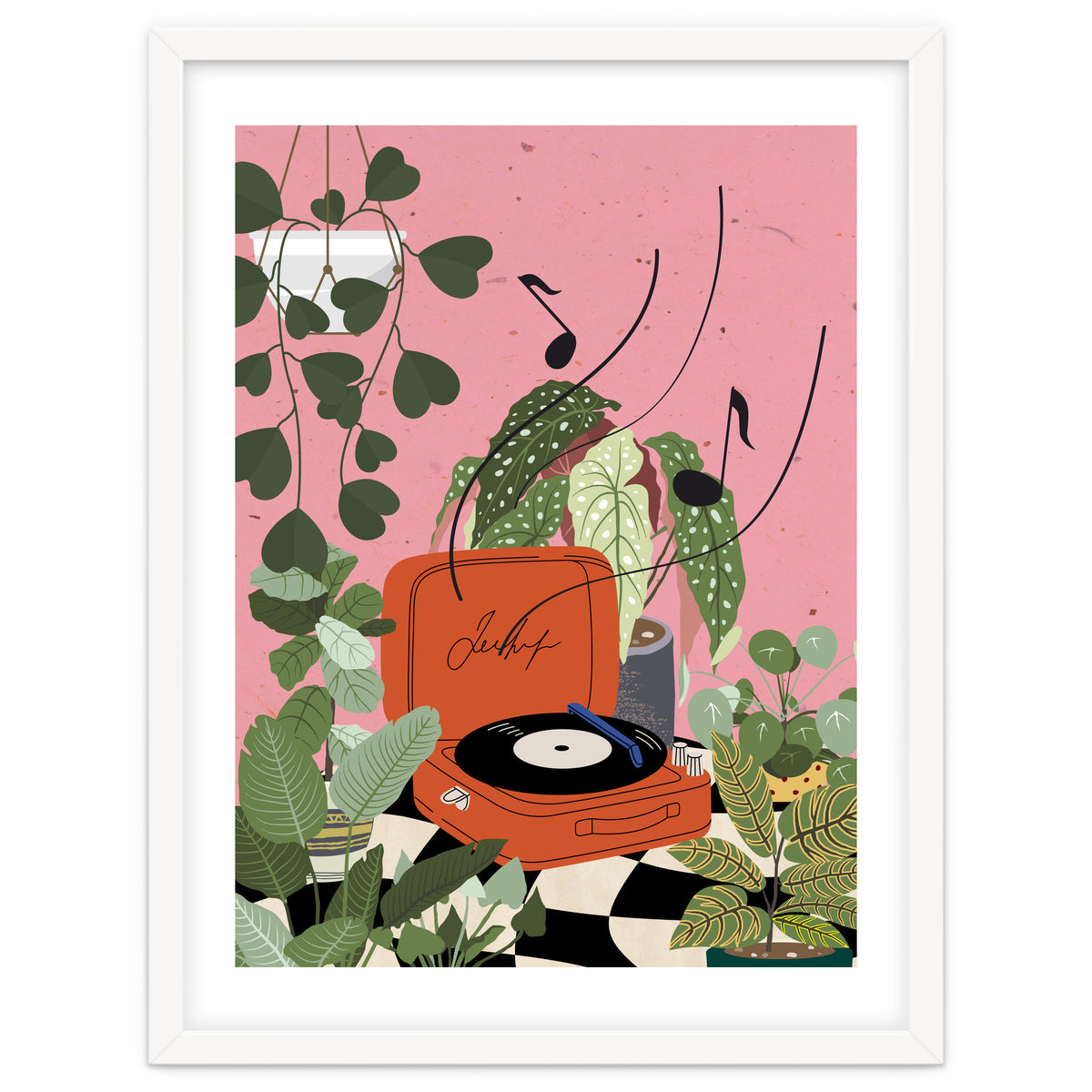 Vinyl Record Player in My Garden