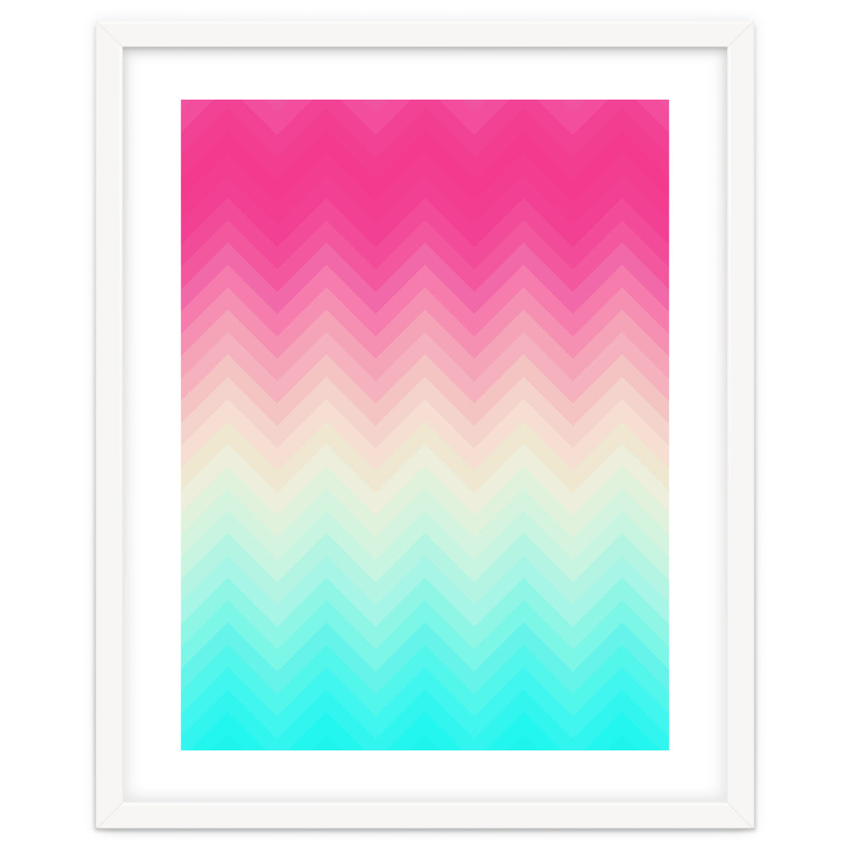 Chevron pink and blue