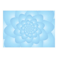 Pastel Colors Flower Pattern Set Blue (Print Only)
