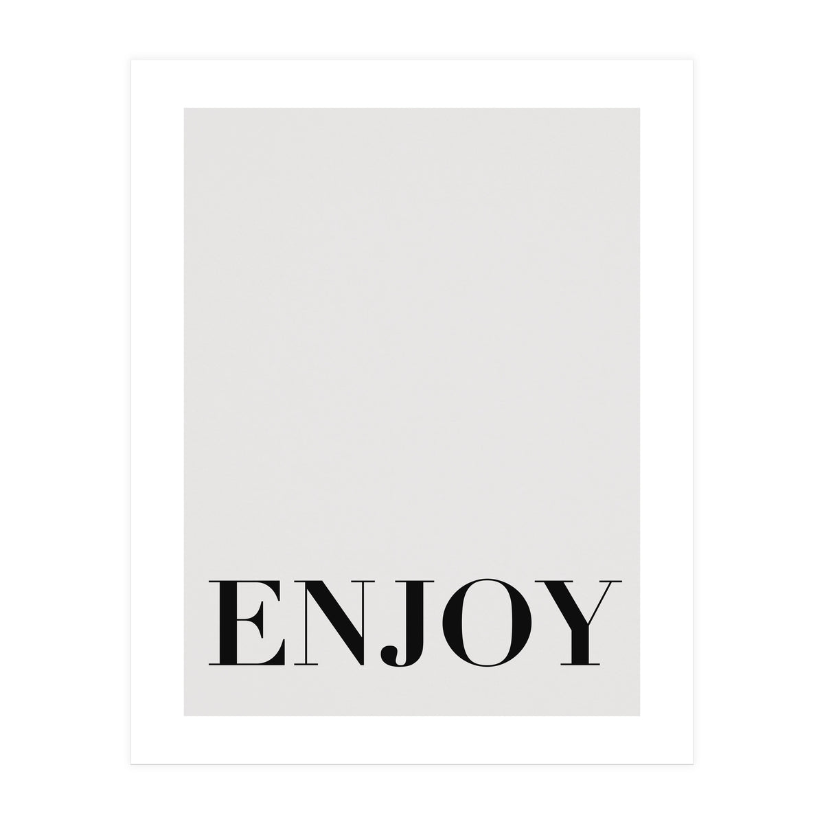 Enjoy White (Print Only)