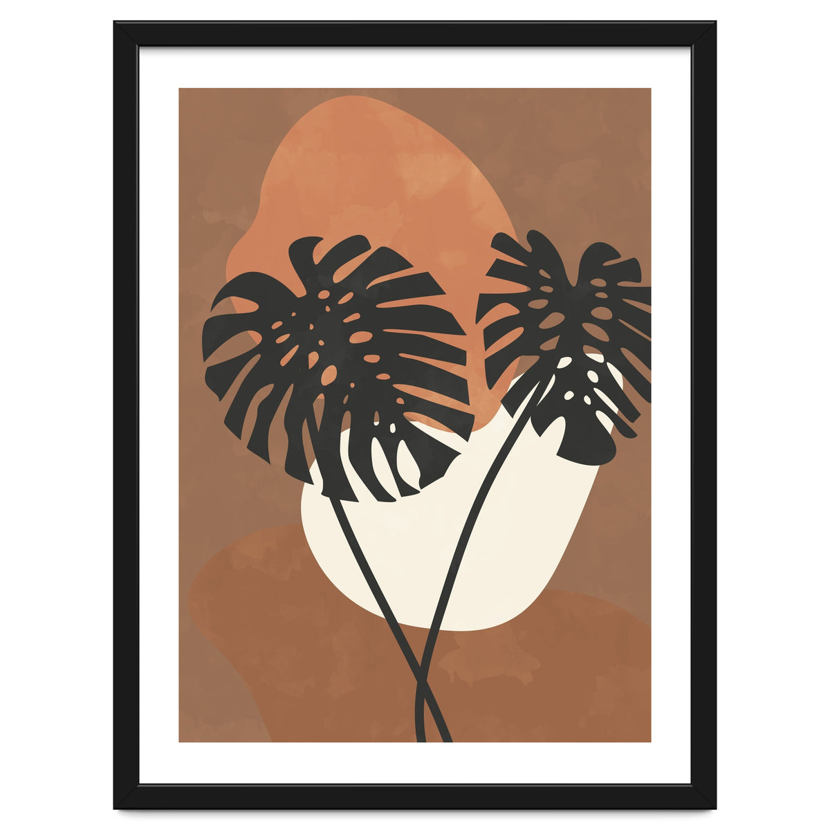 Boho Earth Tones Monstera