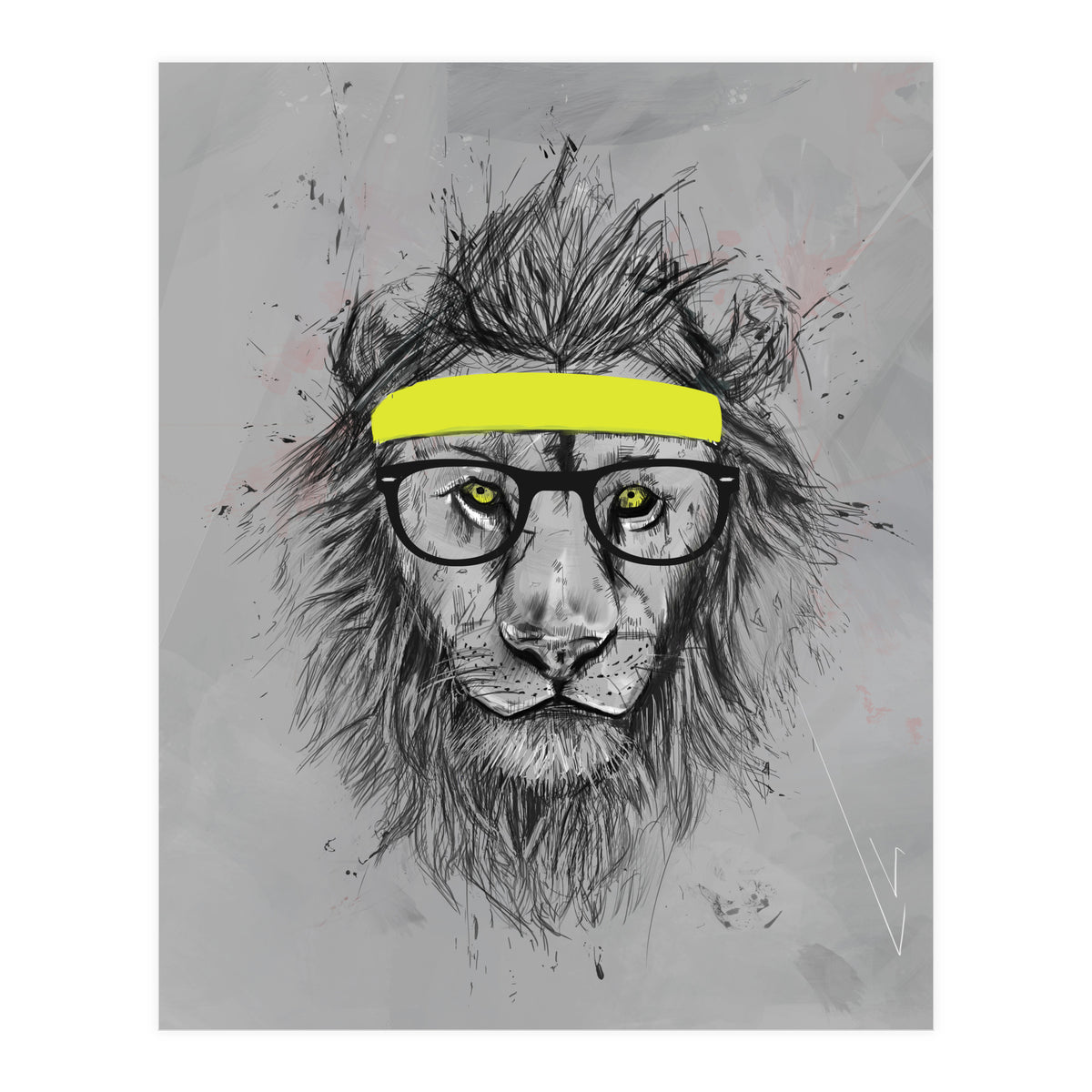 Hipster Lion (Print Only)