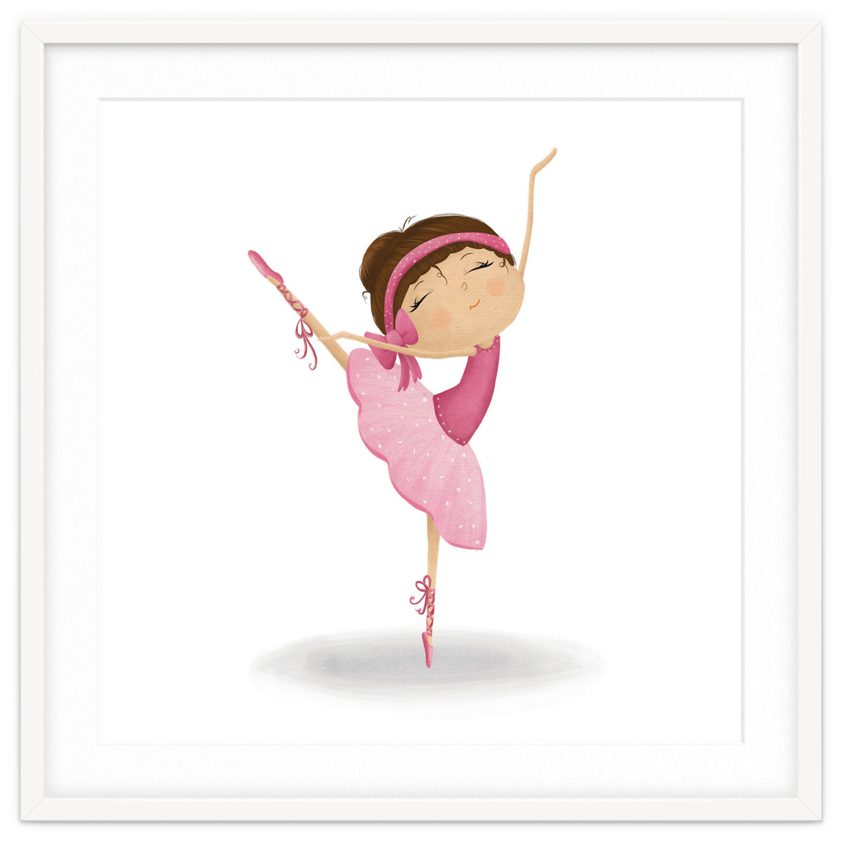 Adorable Ballerina Nursery Print