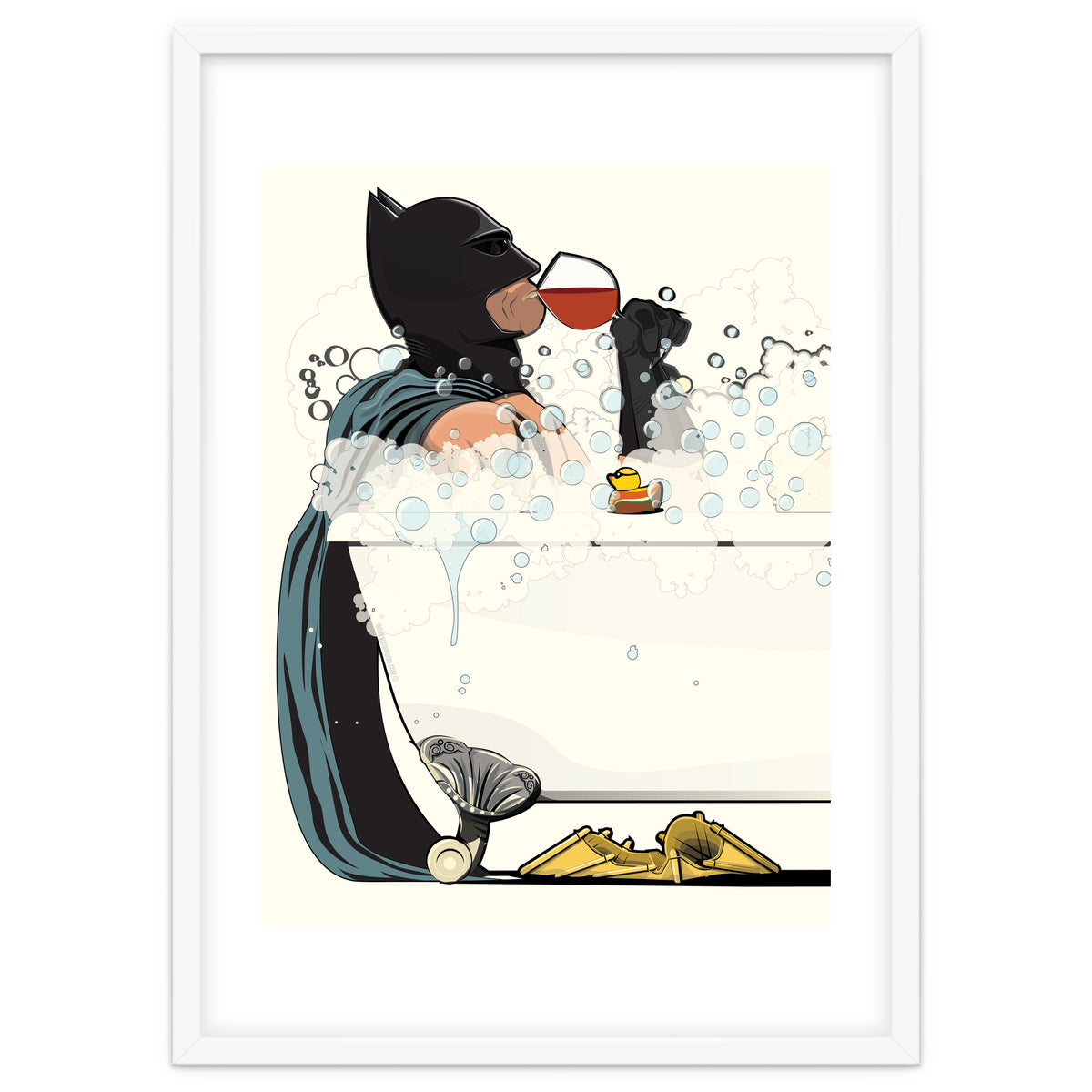 Batman in the Bath, funny Bathroom Humour