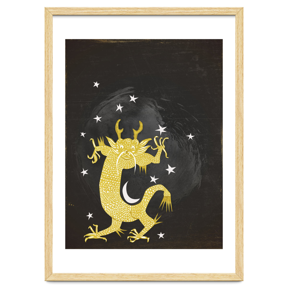 Vintage Cosmos: Golden Dragon