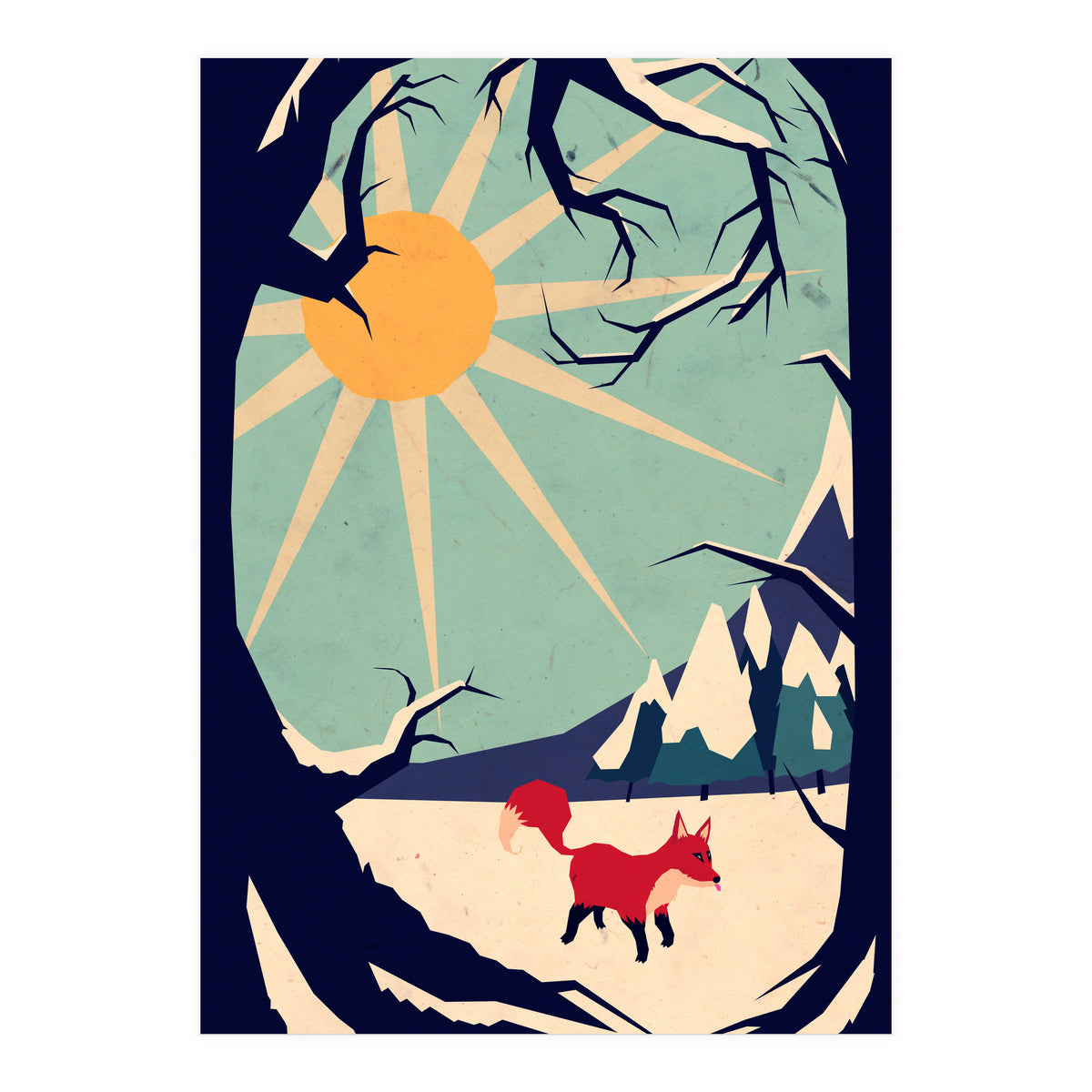 Fox Roaming Around II (Print Only)