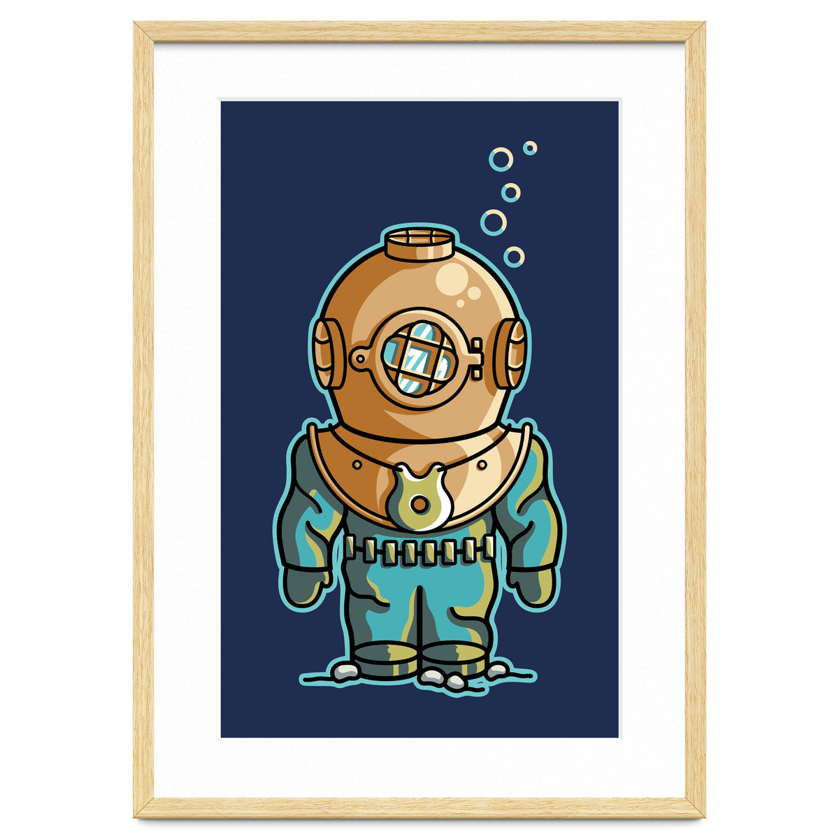 Cute Deep Sea Diver
