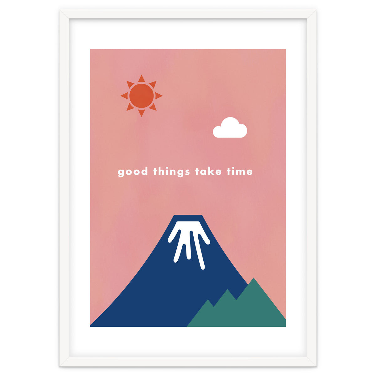 good things take time - Nature Landscape Illustration