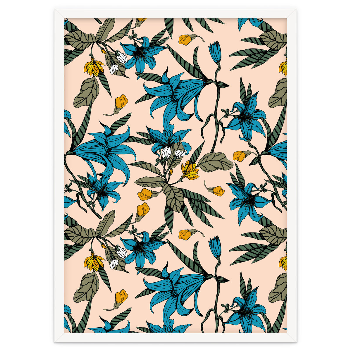 Blooming blossoms bluish I