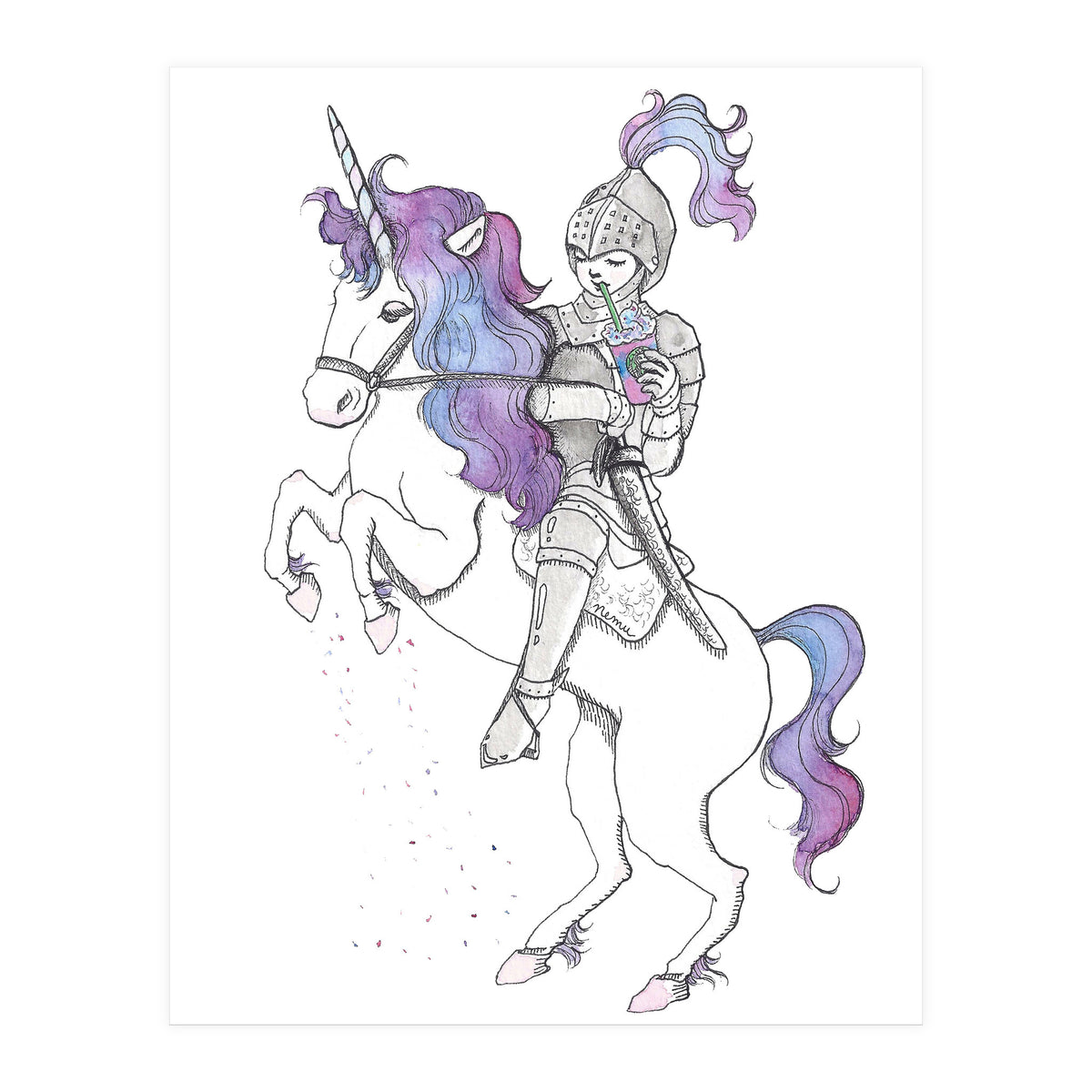 Unicorn Knight (Print Only)