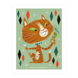 Cat A Tonic Orange Tabby (Print Only) thumbnail