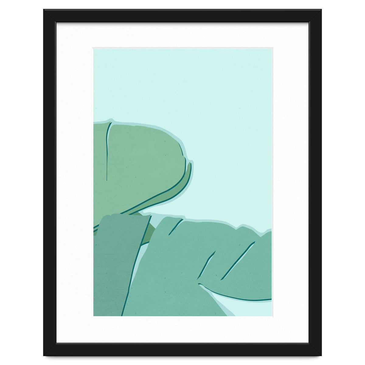 Abstract Banana Leaves Two - Greener Eden