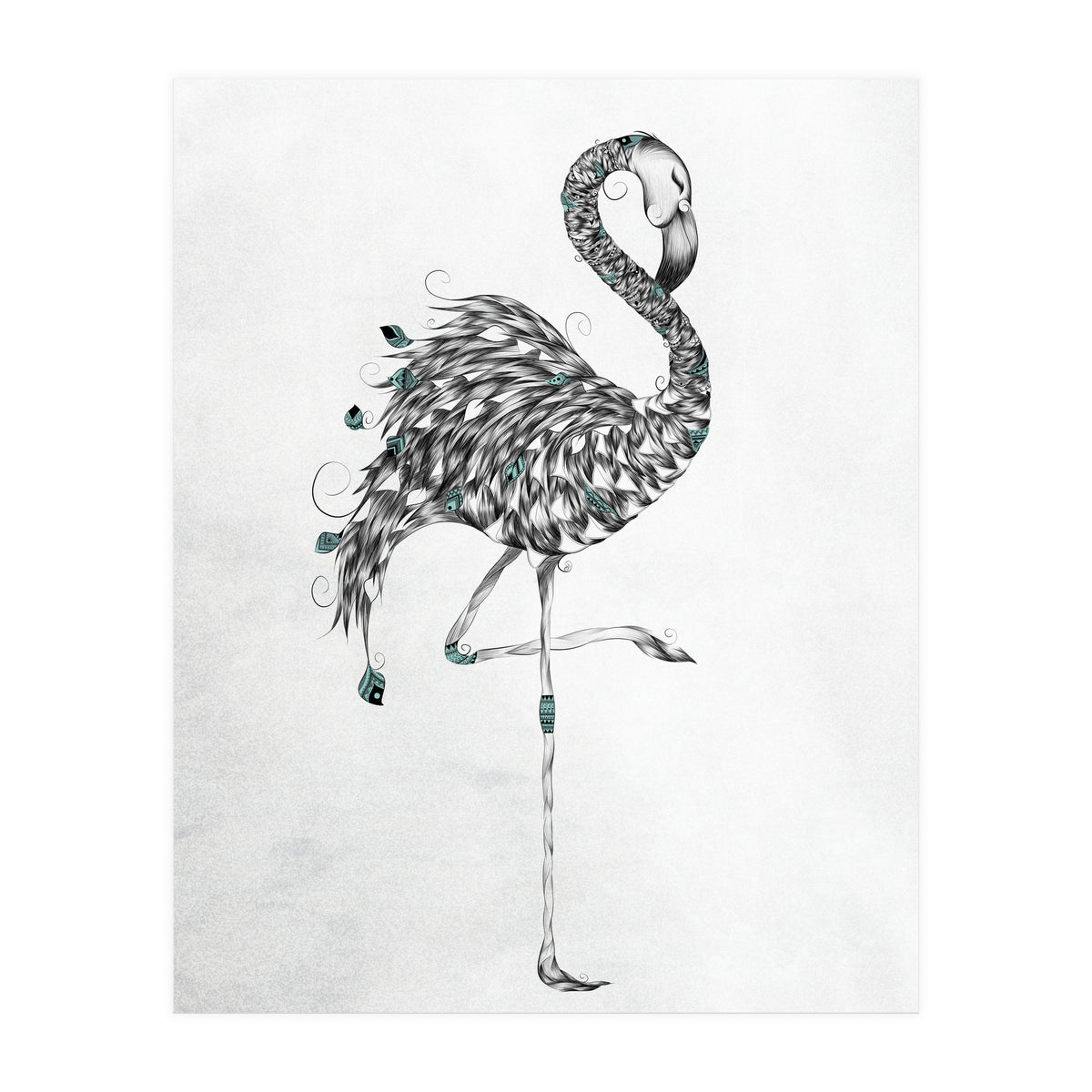 Poetic Flamingo (Print Only)