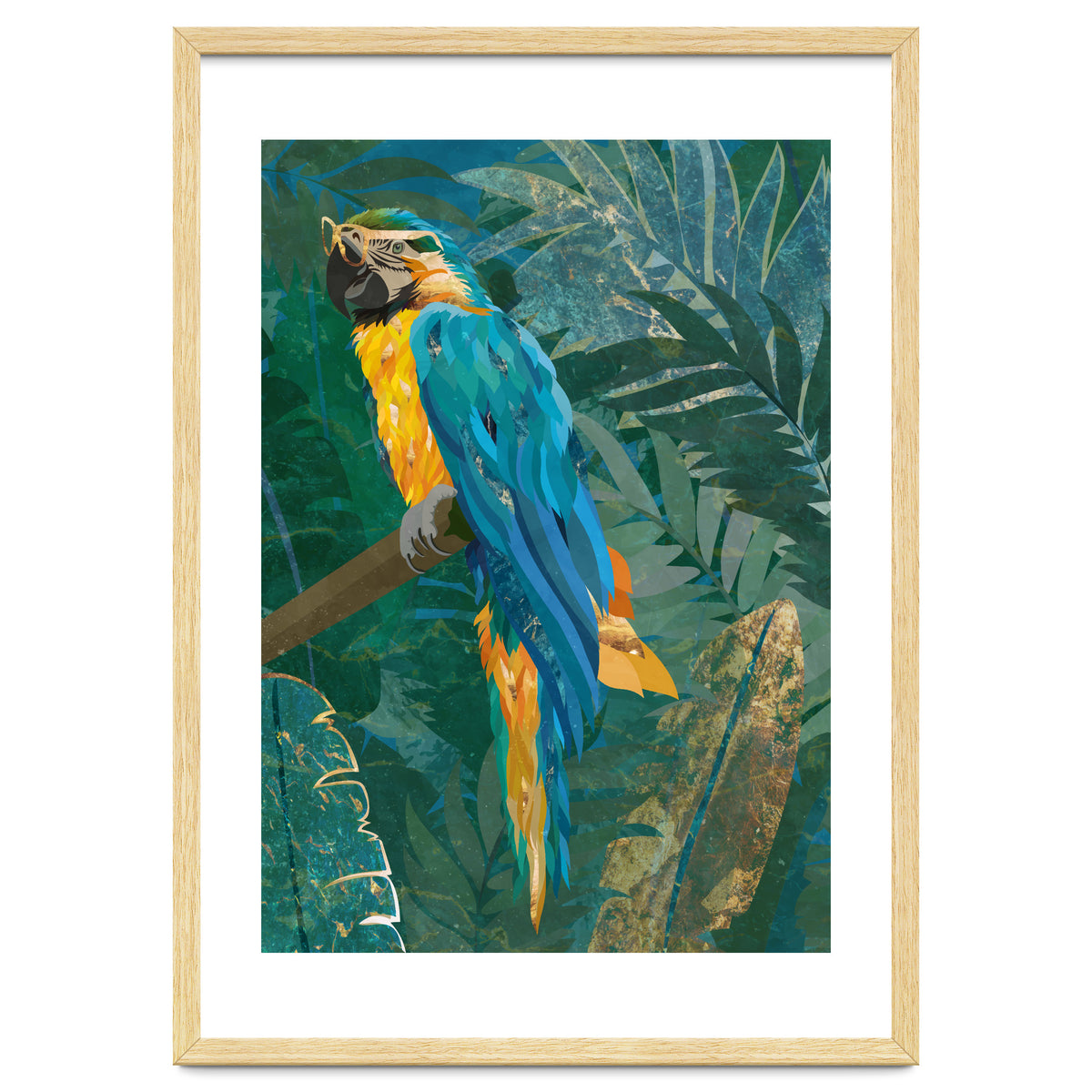 Macaw Meditation in the tropical jungle