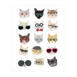 Cats in Glasses (Print Only) thumbnail
