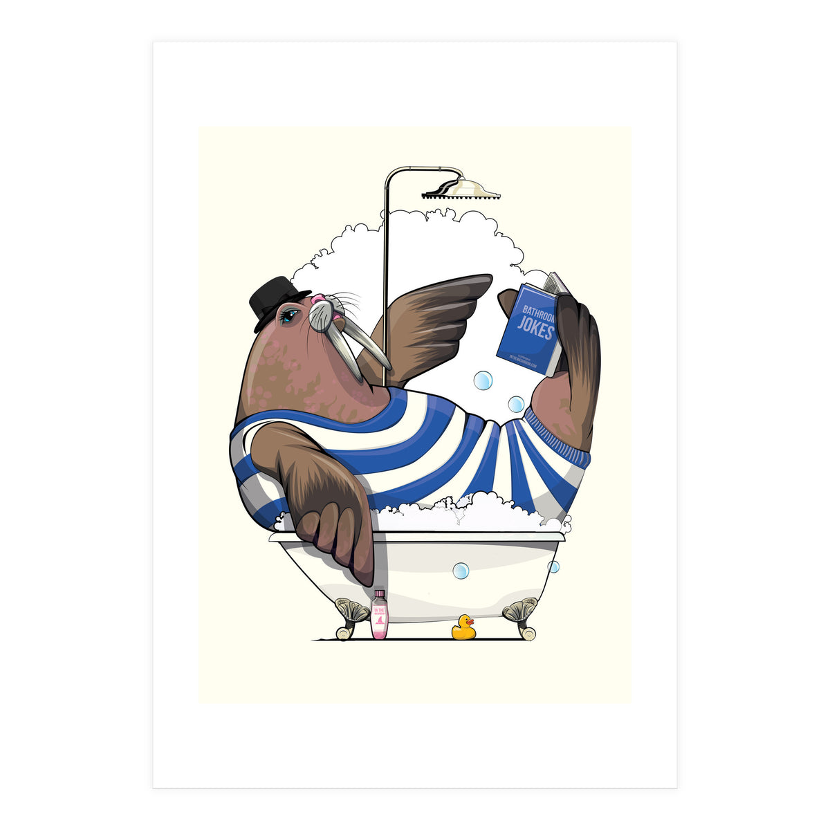 Walrus in the Bath (Print Only)