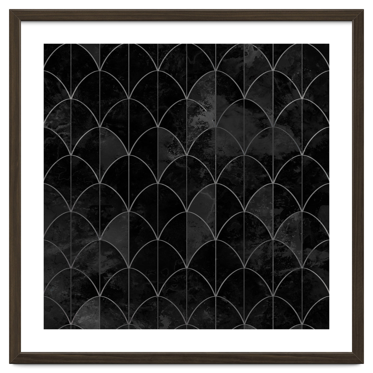 Mermaid scales. Black and white