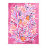 Wild Orange Floral | Pink & Purple (Print Only) thumbnail