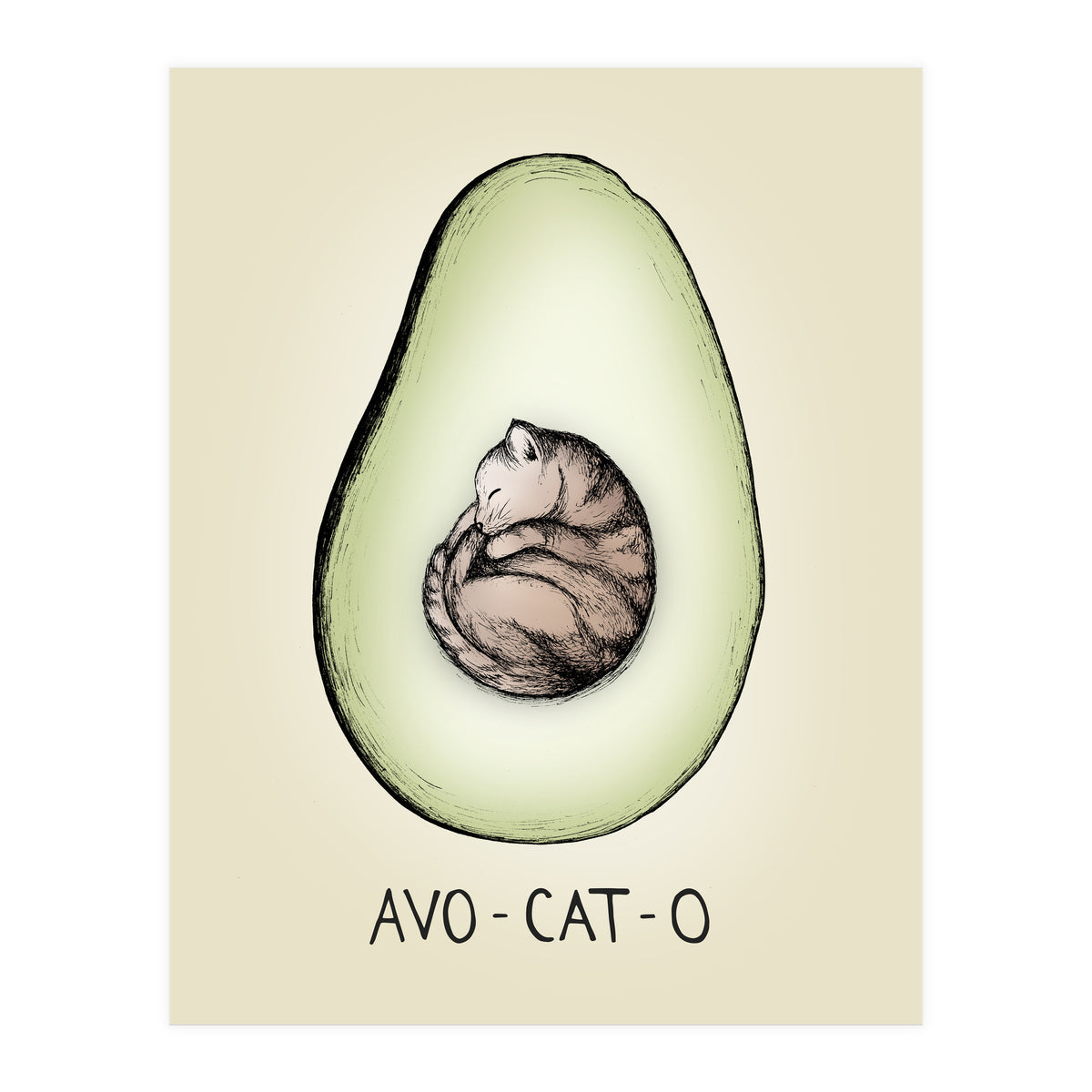 Avo-cat-o (Print Only)