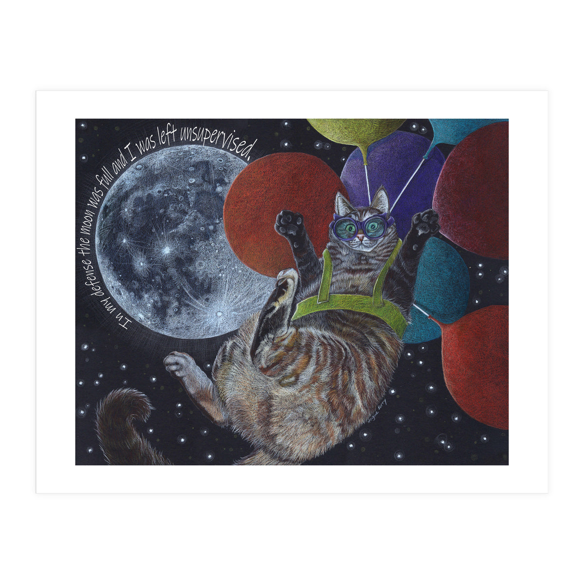 Balloon Cat (Print Only)