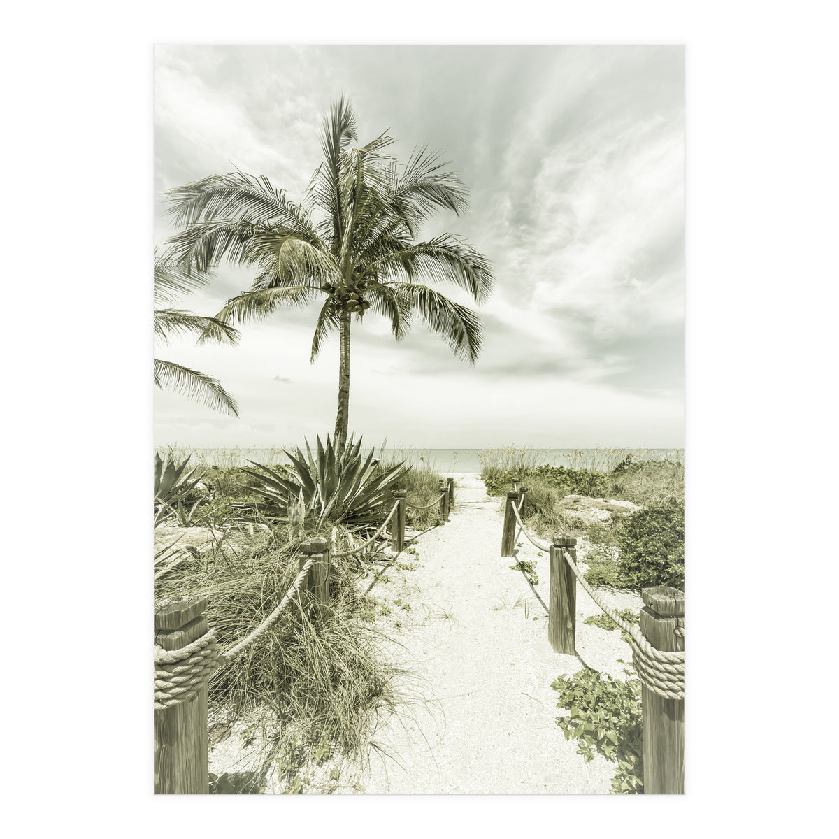 Path to the beach | Vintage (Print Only)