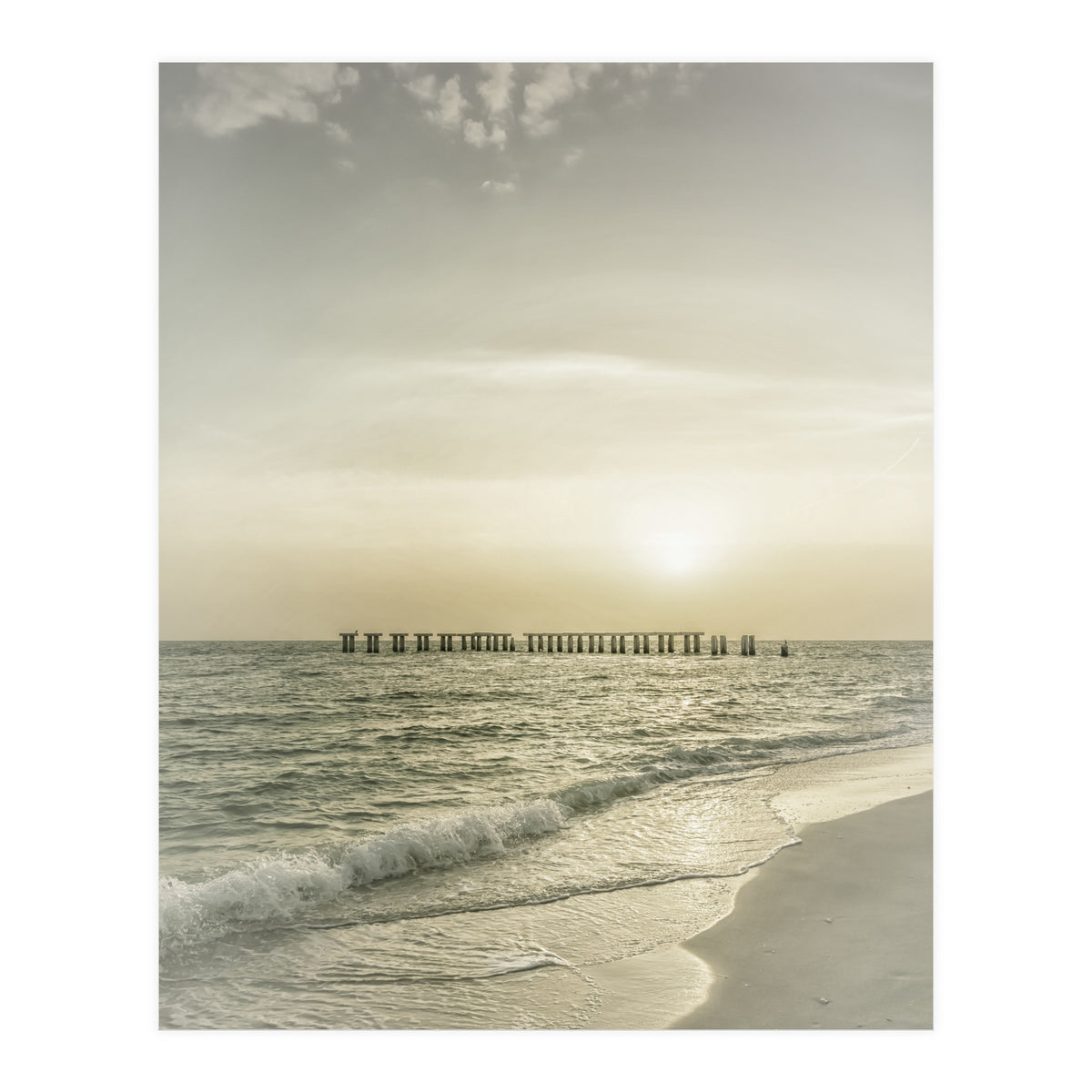 Gasparilla Island Sunset | Vintage (Print Only)