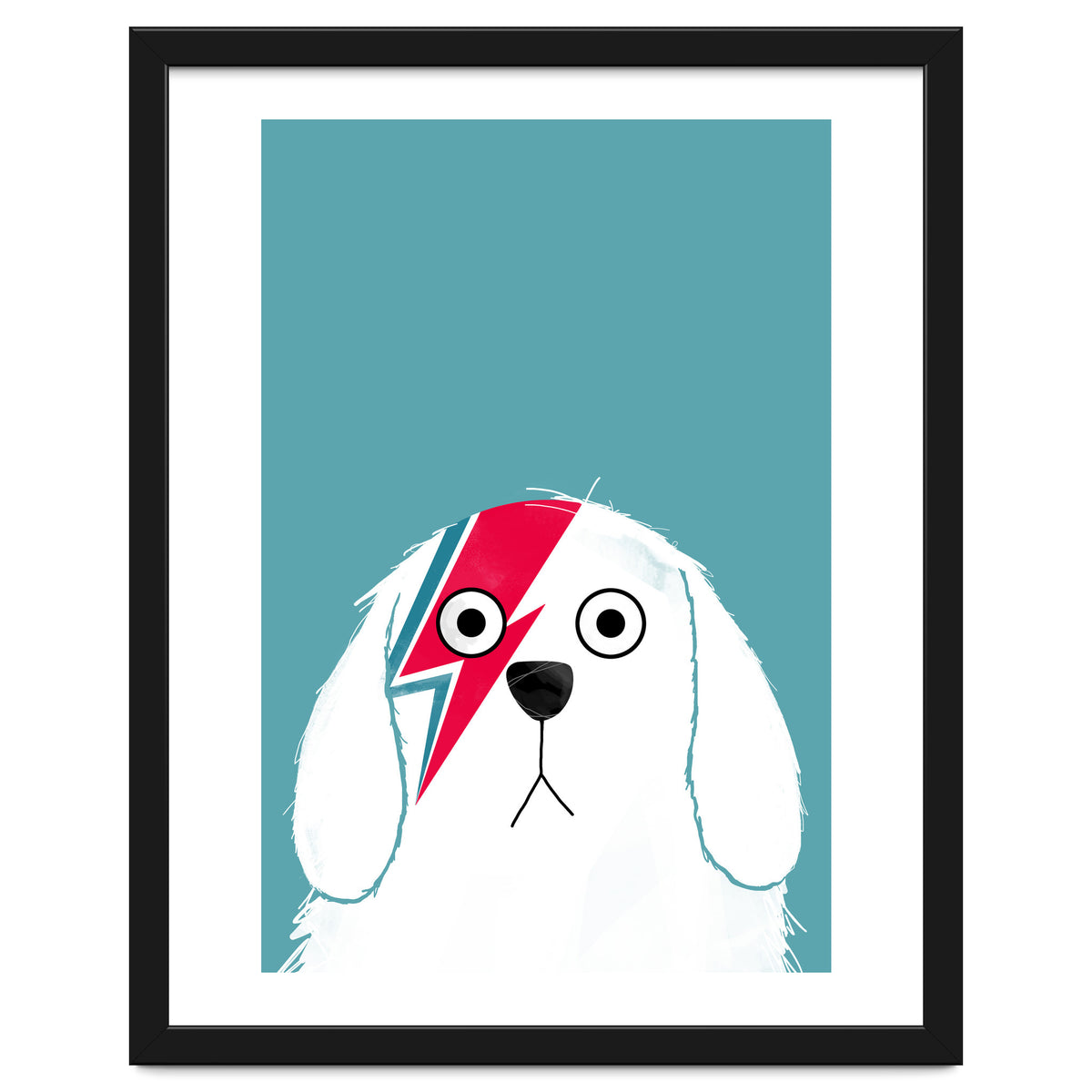 Doozal Dog Bowie White