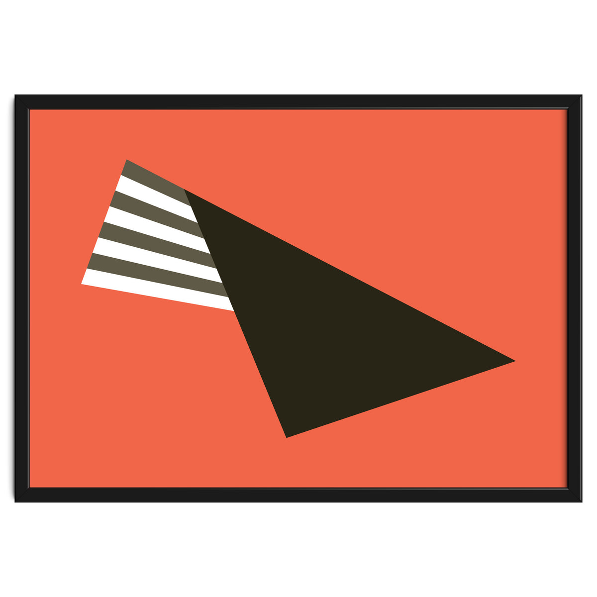 Geometric Shapes No. 75 - pink & stripes