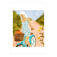 Biking In The Woods (Print Only)