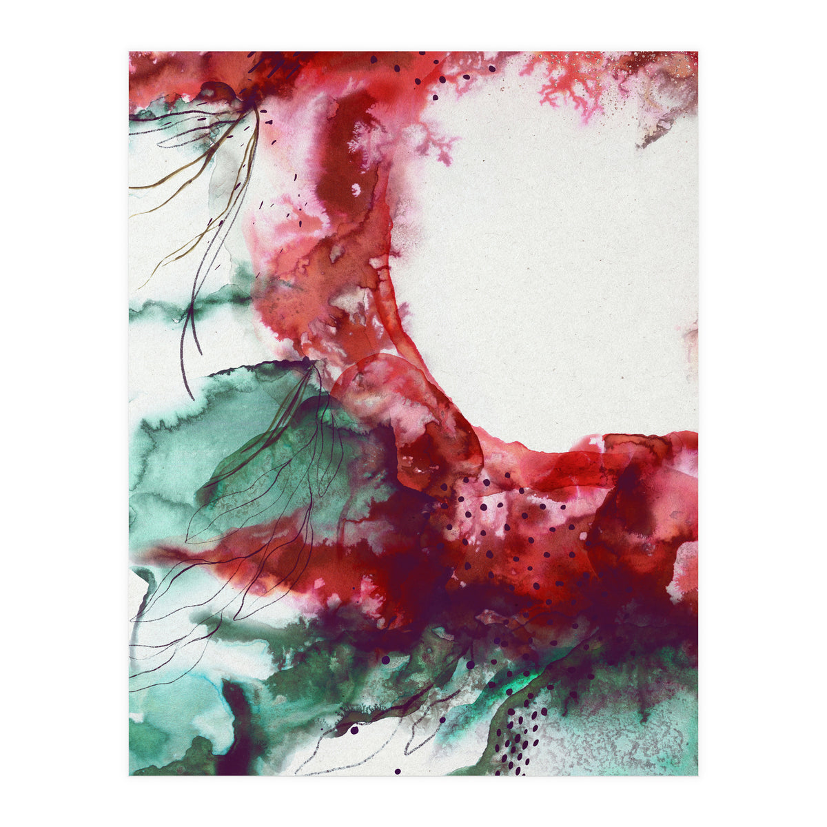 Abstract floral explosion (Print Only)