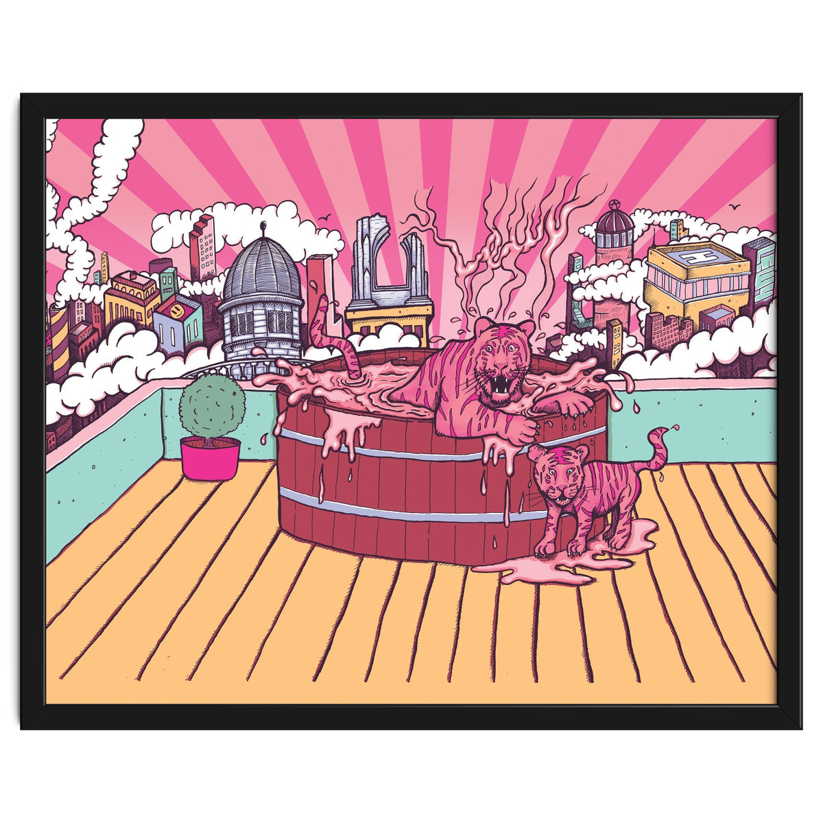 Strawberry Tigers Rooftop Jacuzzis Abbeydale Brewery x Lewy  12.4% ABV Strawberry, Chocolate, Smoked, Cherry Wood-chipped, Imperial Dessert Stout.