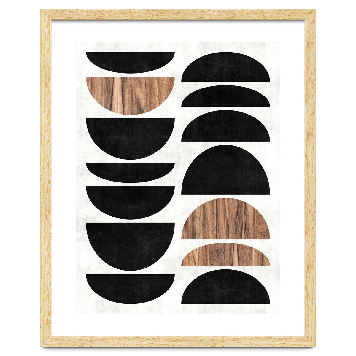 Mid-Century Modern Pattern No.7 - Concrete and Wood