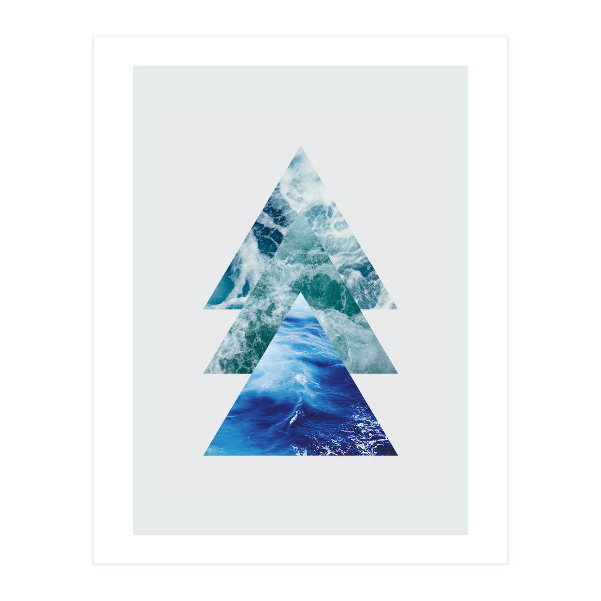 Ocean Triangles (Print Only)