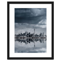Toronto Skyline From Colonel Samuel Smith Park Reflection No 1