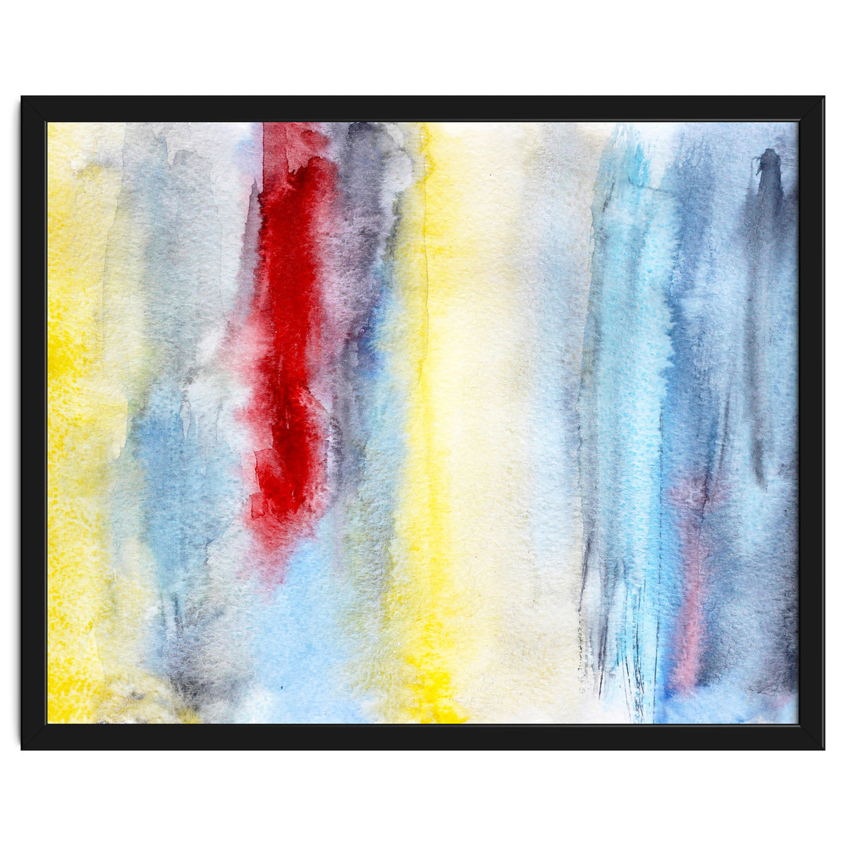 Touch of red || abstract watercolor