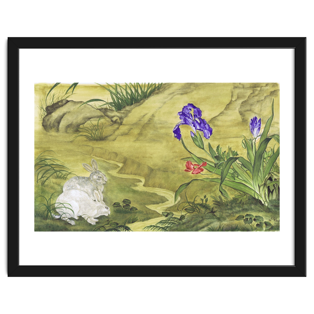 Rabbits, Iris & Poppy