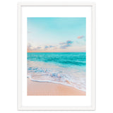 Ocean Bliss, Nature Landscape Sea Travel Tropical, Nordic Luxe Photography Pastel Island Digital thumbnail