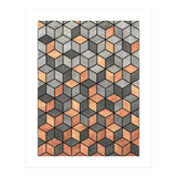 Concrete and Copper Cubes (Print Only) thumbnail
