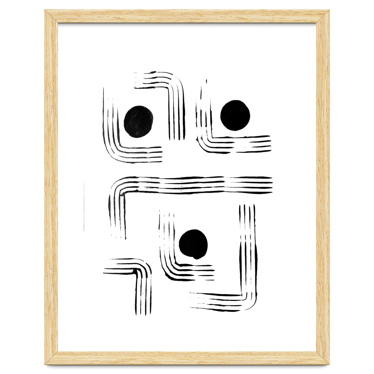 Mid-century Modern Monochrome Print #2