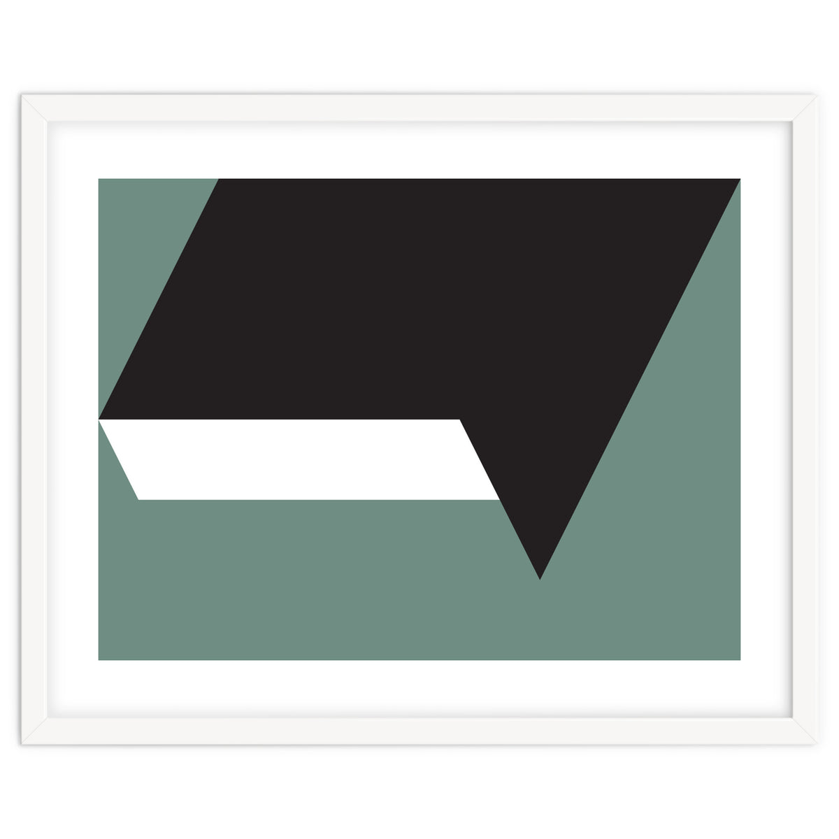 Geometric Shapes No. 85 - black, white & grey